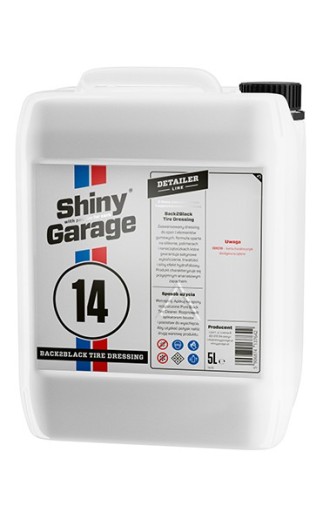 Дрессинг шин Shiny Garage Back2Black 5 l, дрессинг / молочко, сатин