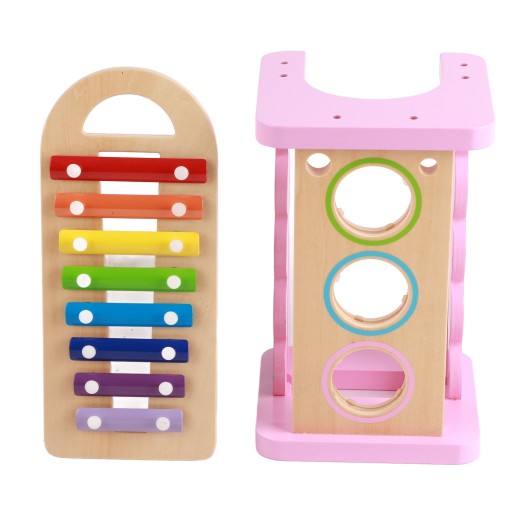 Деревянные яркие цвета музыкальные стучать игрушки