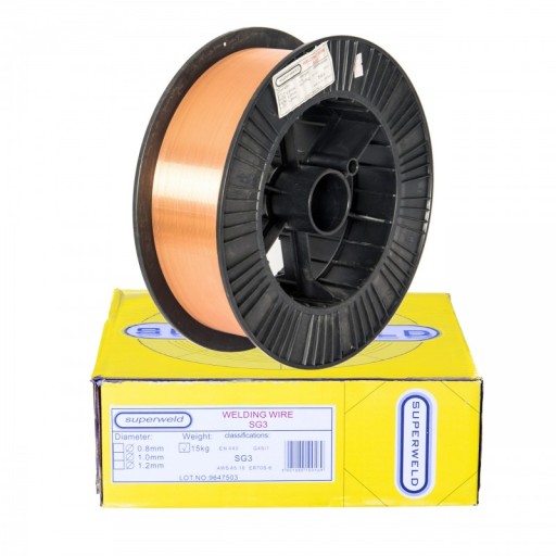 Сварочная проволока MIG Sg3 Fi 0,8 мм SUPERWELD 15 кг