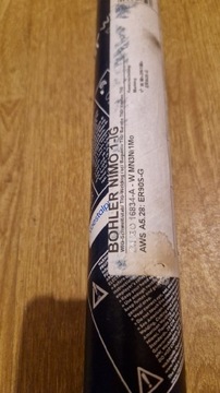 Зварювальний дріт BOHLER NIMO 1-IG 2.4 1000мм TIG виробництва Німеччини