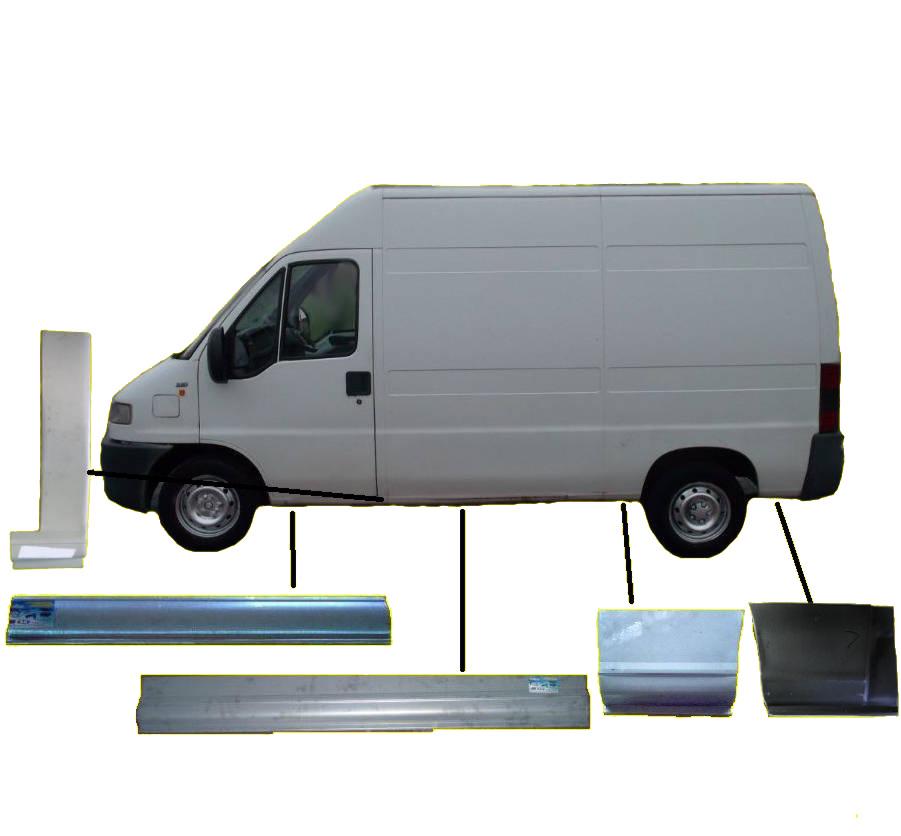 Ducato Jumper Boxer порог пороги полный комплект обшивки