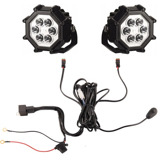 A.3.00.1.06.018.2 - Две польские лампы 6xLED 3000 LM 40Вт + подключение