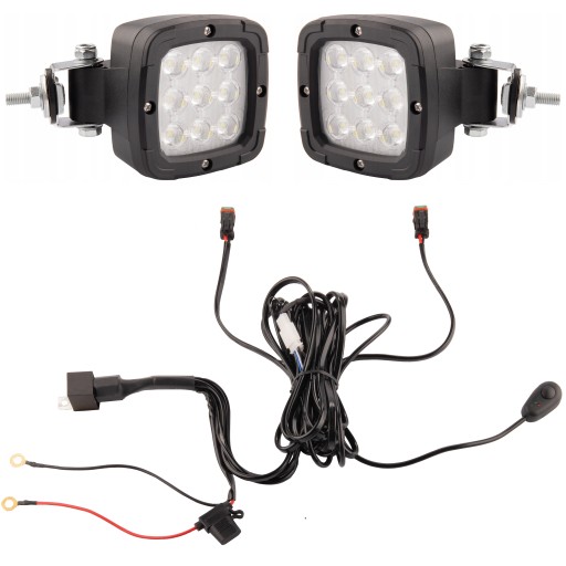 A3.00.1.09.019.2 - Две польские лампы 9xLED 1800 ЛМ 13,5Вт + подключение