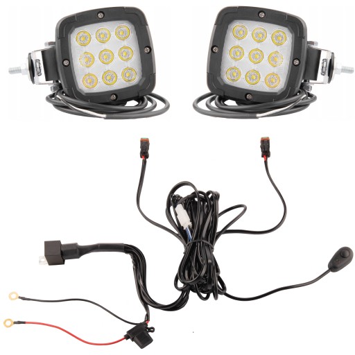 A.3.00.1.09.018.2 - Две польские лампы 9xLED 1800LM 13,5Вт + подключение