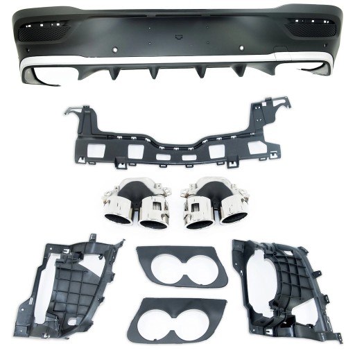 Задній дифузор з наконечниками вихлопу MERCEDES GLE Coupe (C167) 2019 - тип GLE53