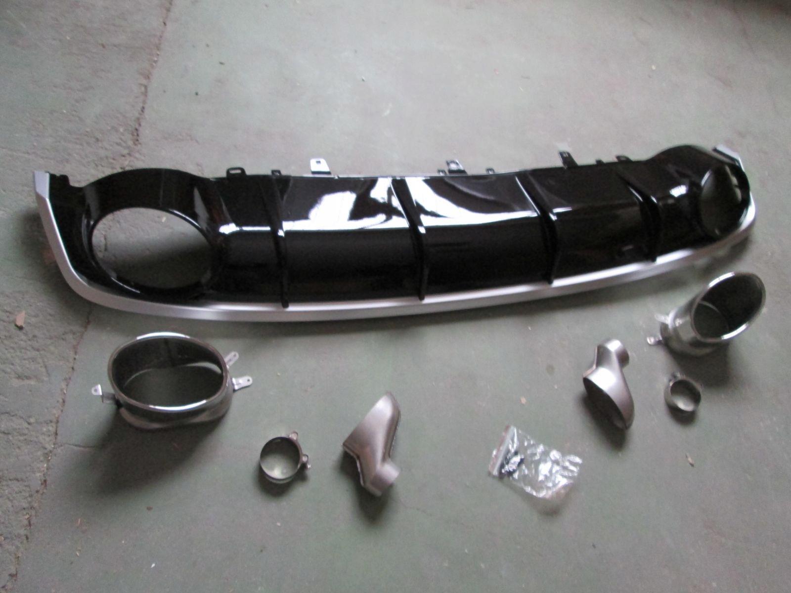 Дифузор заднього бампера Audi A6 RS6 14-18