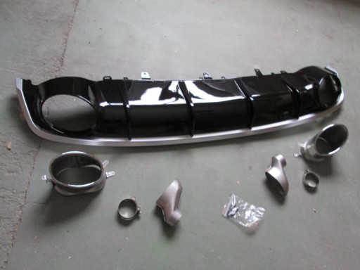 Диффузор заднего бампера Audi A6 RS6 14-18