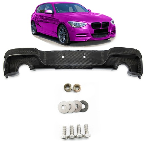 Карбоновий задній дифузор для BMW 1 (F20) Hatchback 2011 - 2019 Performance Style