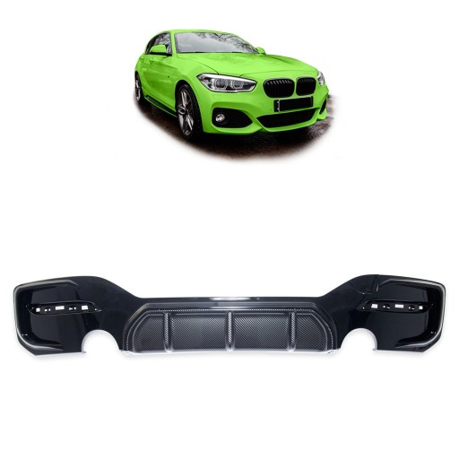 Карбоновий задній дифузор для BMW 1 (F20) Hatchback 2015 - 2019 Performance Style