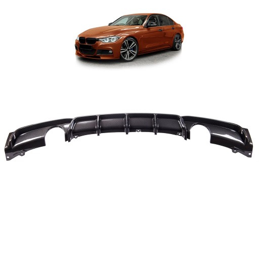 Карбоновий задній дифузор для BMW 3 (F30, F80) Седан 2011 - 2018 рр.