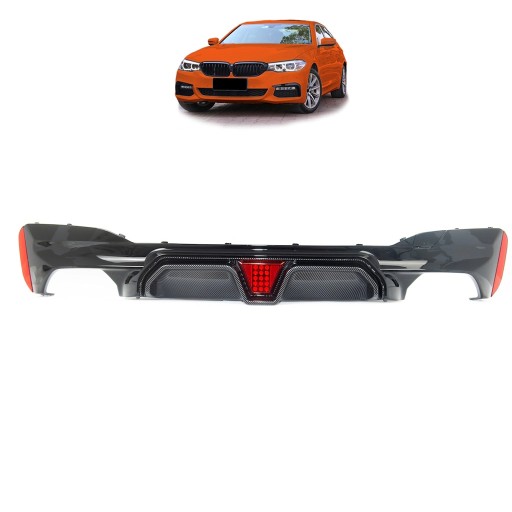 Карбоновий задній дифузор для BMW 5 (G30, F90) Седан 2016 - стиль M5 CS EVO