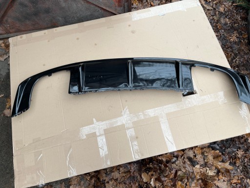 Диффузор задний для AUDI A3 (8V) Sedan 2013-2016 (черный глянец) S3