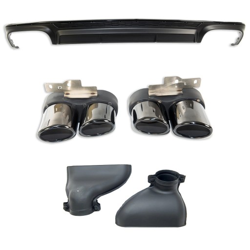 Задний диффузор для AUDI A6 C8 (4A) Avant 2019 - стиль S6