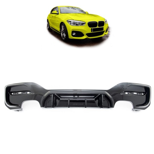 Дифузор задній для BMW 1 (F20) Хетчбек 2015 - 2019 Competition style