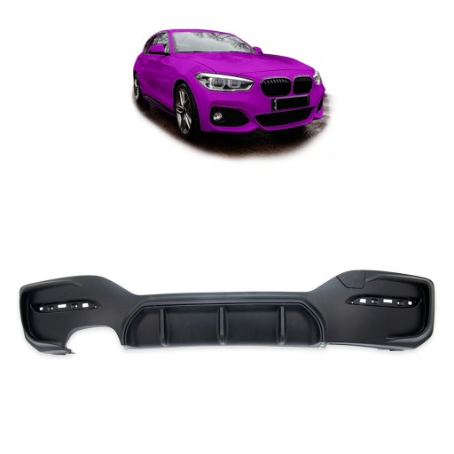 Задній дифузор для BMW 1 (F20) Хетчбек 2015 - 2019 Performance style