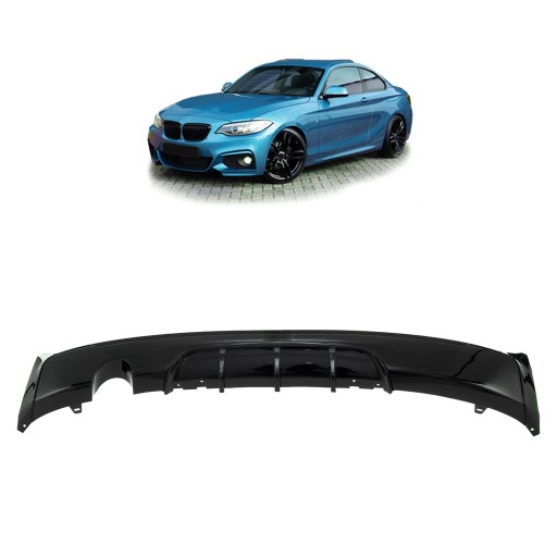 Задній дифузор для BMW 2 (F22, F87) Coupe 2012 - Performance style