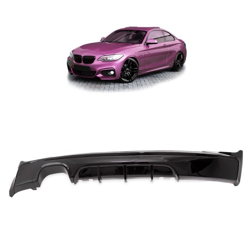 Задній дифузор для BMW 2 (F22, F87) Coupe 2012 - Performance style