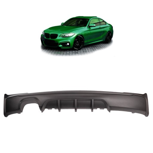 Задний диффузор для BMW 2 (F22, F87) купе 2012 г. - Performance style