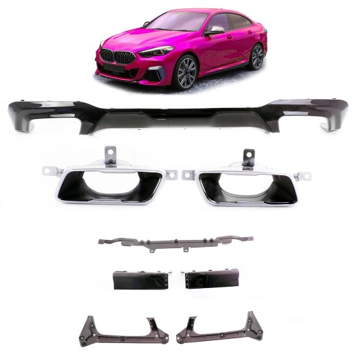 Задній дифузор для BMW 2 (F44) Gran Coupe 2019 - стиль M235i