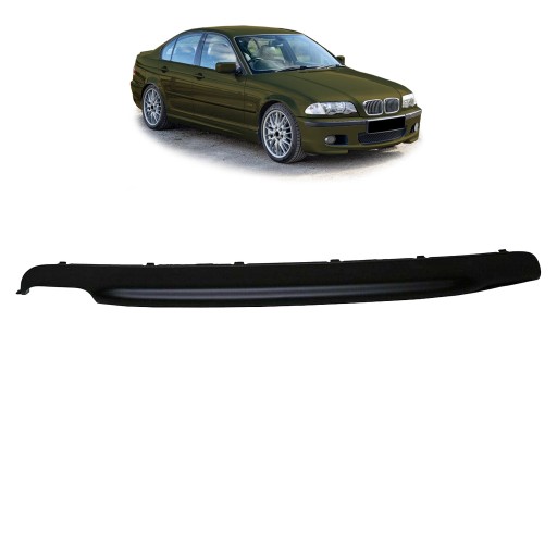 Задний диффузор для BMW 3 (E46) Седан 1997 - 2005 гг. (черный матовый)
