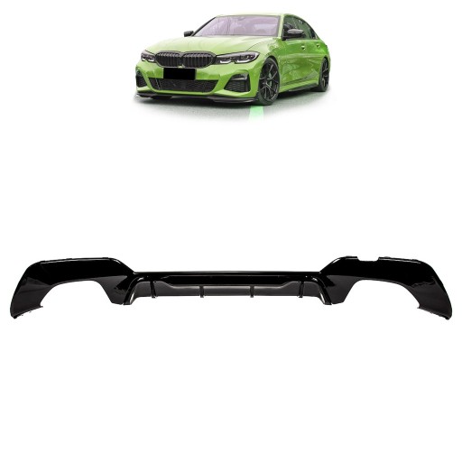 Задній дифузор для BMW 3 (G20, G80) Седан 2018 - Competition style