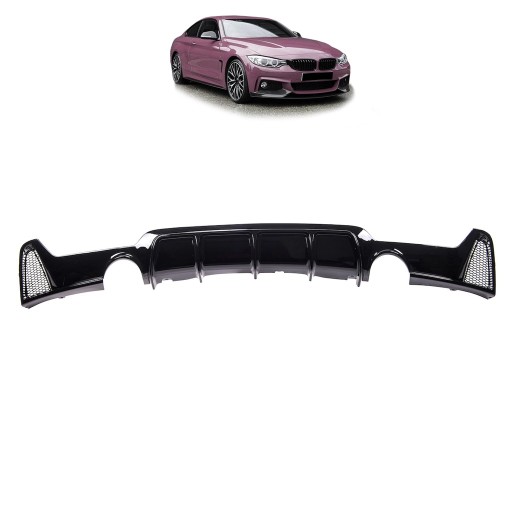 Задний диффузор для BMW 4 (F32, F82) Coupe 2013 — пакет M style