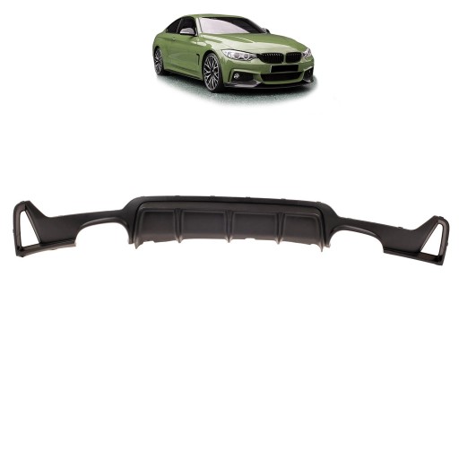 Задний диффузор для BMW 4 (F32, F82) Coupe 2013 — пакет M style