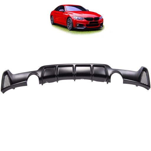 Задний диффузор для BMW 4 (F32, F82) Coupe 2013 — пакет M style