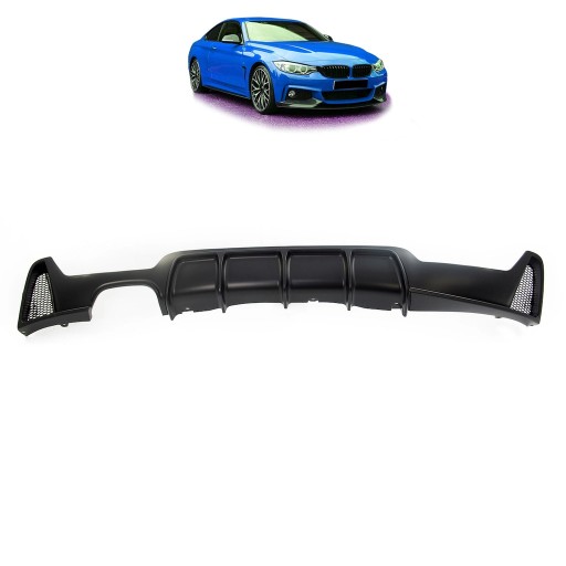 Задний диффузор для BMW 4 (F32, F82) Coupe 2013 — пакет M style