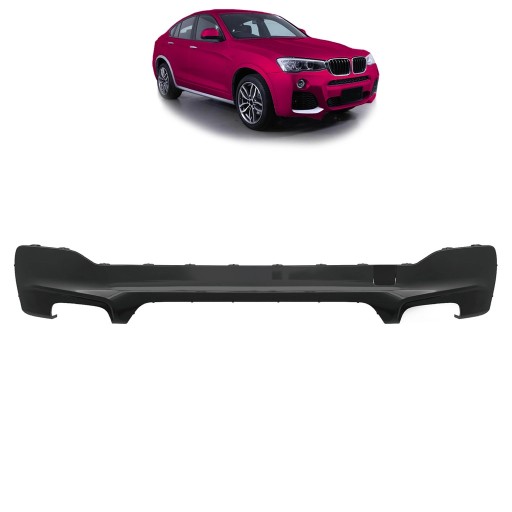 Дифузор задній для BMW X4 (F26) 2014 - 2018 M style package