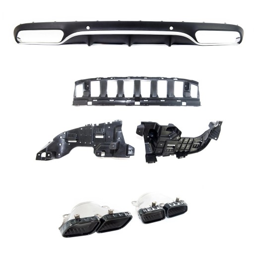 Дифузор задній для MERCEDES C-Class (C205) Coupe 2015 - стиль C63