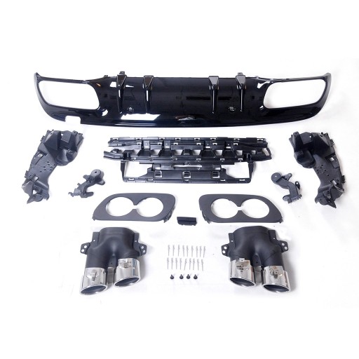 Дифузор задній для MERCEDES C-Class (W205) Sedan 2013 - стиль C43