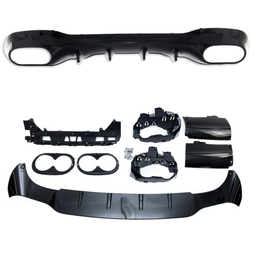 Дифузор задній для MERCEDES CLA (C118) 2019 - стиль AMG CLA45