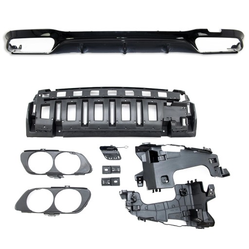 Дифузор задній для MERCEDES E-Class (W213) Sedan 2016 - стиль E53