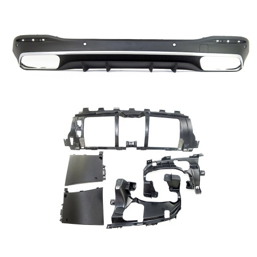 Задній дифузор для MERCEDES GLE (V167) 2018 - стиль GLE63