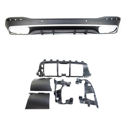 Задній дифузор для MERCEDES GLE (V167) 2018 - стиль GLS63