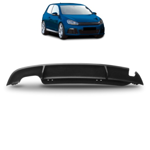 Задній дифузор для VW GOLF VI 2008 - 2014 GTI style