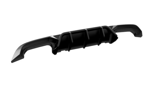 Дифузор задній для VW GOLF VII 2013-2016, чорний глянець