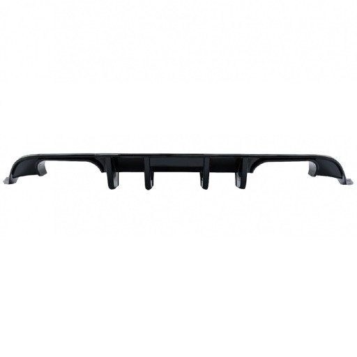 Задний диффузор для VW GOLF VII 2017 - 2019 после рестайлинга (черный) спортивный стиль