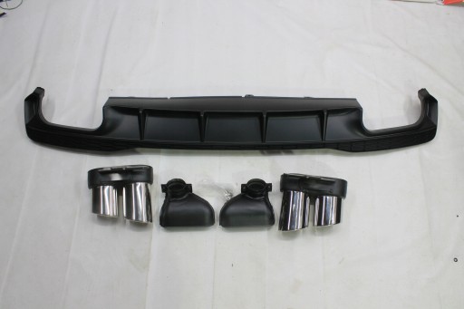 Диффузор заднего бампера Audi A7, стиль S7 2019+