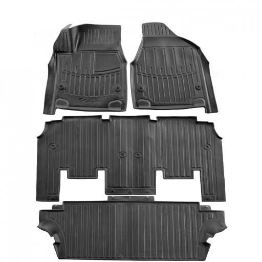 Резиновые 3D коврики для автомобиля CHRYSLER Pacifica II (RU) (2016-...) 7 мест