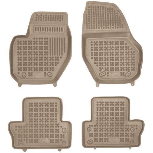 Бежеві гумові килимки Volvo XC60 I 2008-2017