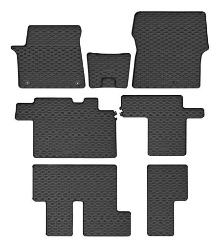 Коврики резиновые для HYUNDAI Staria с 2022 года | 9 мест - идеально подходят