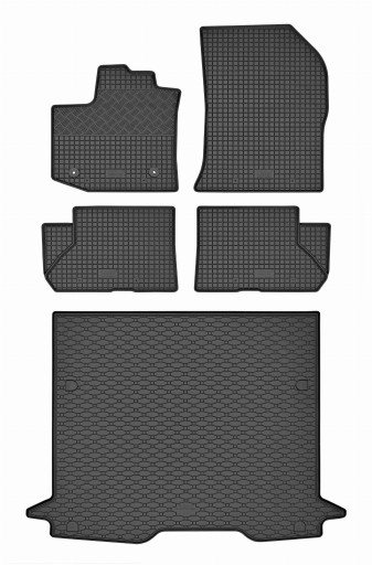 Коврики и коврик на Dacia Dokker 5 мест 2012-2021 гг.