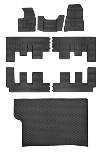 Коврики и коврик для Ford Tourneo Custom L2, 8/9 мест, механика с 2018-