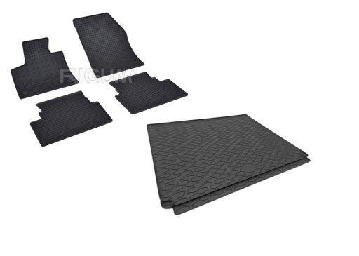 Автомобильные коврики и коврик в багажник Citroen C5 Aircross PHEV 2019-