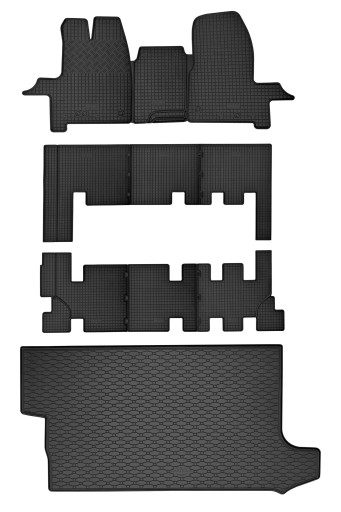 Автомобильные коврики и коврик в багажник Ford Transit Custom L2, 9 мест 2012-2018 гг.