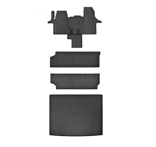 Автомобильные коврики и коврик в багажник Volkswagen T6.1 Multivan 7 или 8 человек, L2,