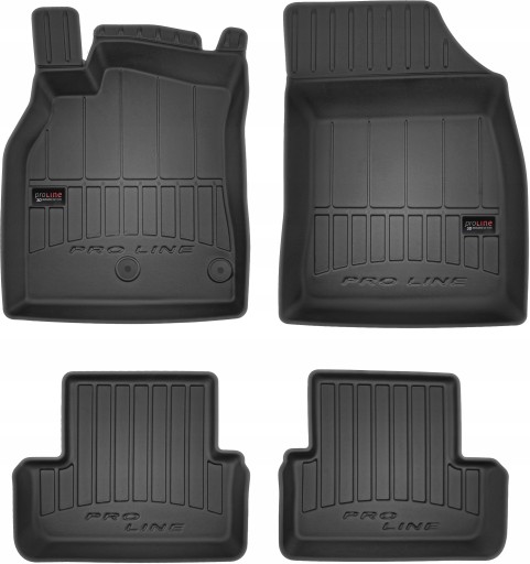 Коврики (комплект, резиновые, 4 шт., чёрные) RENAULT MEGANE