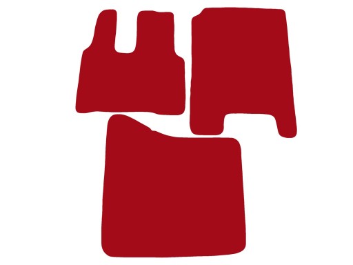 Автоковрики RED для Mercedes Actros MP4 Single Cab, Mega Space